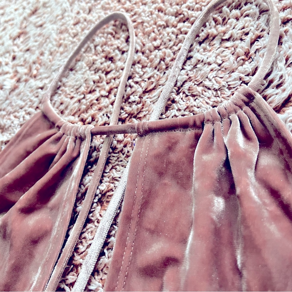 Rose Velvet Bodysuit
